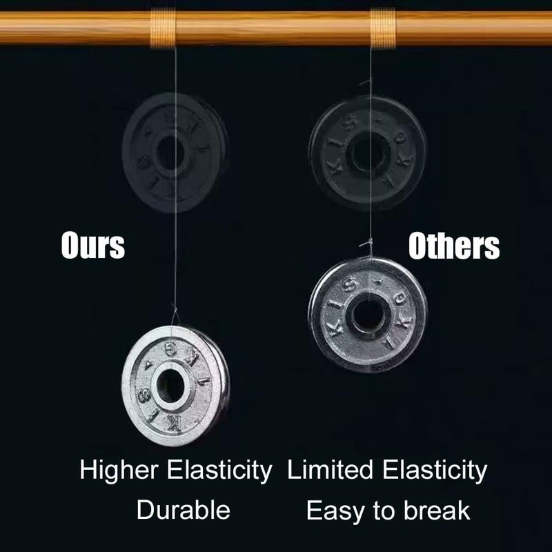QBJAYTY 1mm Elastic String for Bracelets, 160 Yards Clear Stretchy Bracelet String Cord for Beading, Stretch Bracelet String for Pony Letter Kandi Beads, Bracelet Charms, (Crystal-2 Rolls) - Image 3